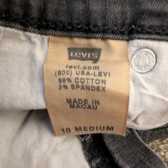 Levi's 512 Black Flare Jeans Great Condition Size 10 Medium - Picture 4 of 5